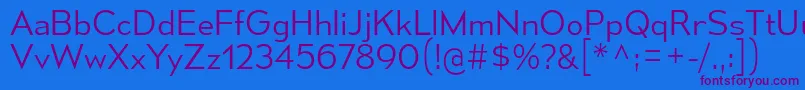 MesmerizeLt Font – Purple Fonts on Blue Background