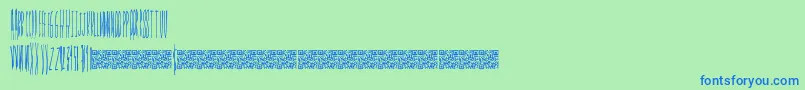 Smokingpistols Font – Blue Fonts on Green Background