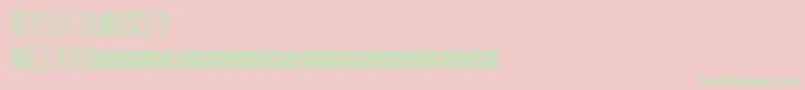 Smokingpistols Font – Green Fonts on Pink Background