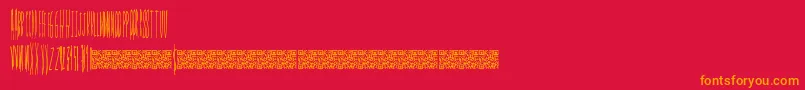 Smokingpistols Font – Orange Fonts on Red Background