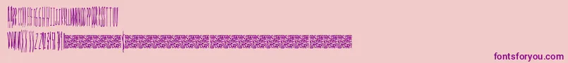 Smokingpistols Font – Purple Fonts on Pink Background