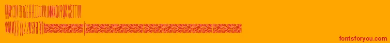 Smokingpistols Font – Red Fonts on Orange Background