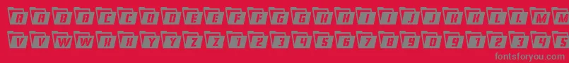 Eyesonlycond Font – Gray Fonts on Red Background