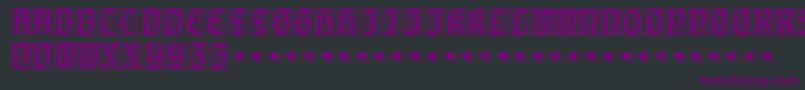 AugsburgerInitials Font – Purple Fonts on Black Background