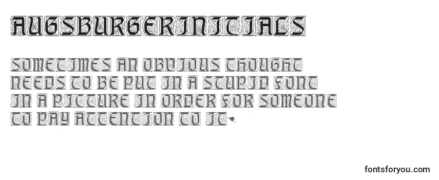 Review of the AugsburgerInitials Font