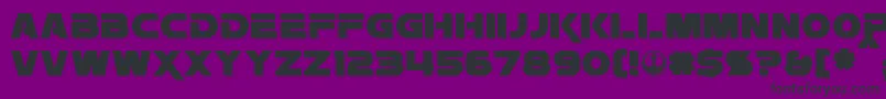 Rebellion-fontti – mustat fontit violetilla taustalla