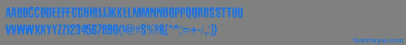 SadKropotkinLaugh Font – Blue Fonts on Gray Background