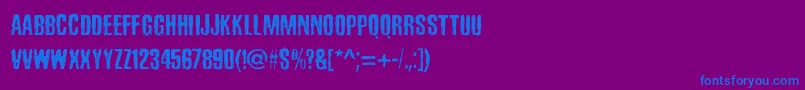 SadKropotkinLaugh Font – Blue Fonts on Purple Background
