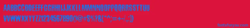 SadKropotkinLaugh Font – Blue Fonts on Red Background