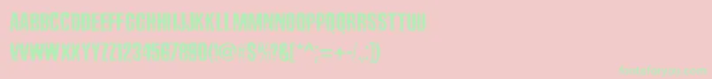 SadKropotkinLaugh Font – Green Fonts on Pink Background