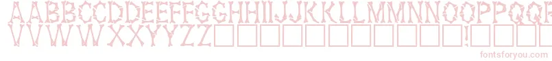 フォントHeadhunterRegular – 白い背景にピンクのフォント