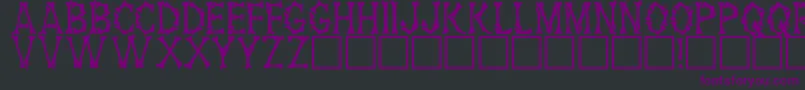 HeadhunterRegular Font – Purple Fonts on Black Background