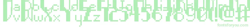 Шрифт PixelNoir – зелёные шрифты