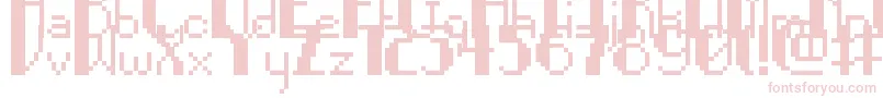 PixelNoir Font – Pink Fonts on White Background