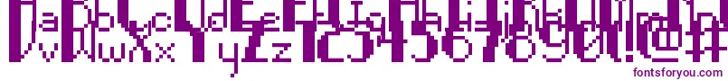 PixelNoir-Schriftart – Violette Schriften