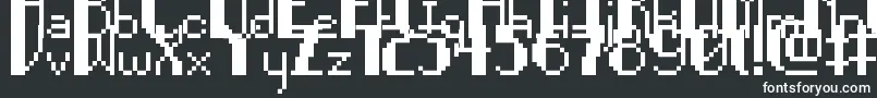 fuente PixelNoir – Fuentes Blancas Sobre Fondo Negro
