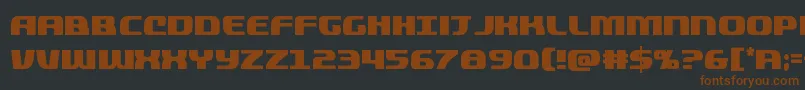 Quickeningcond Font – Brown Fonts on Black Background