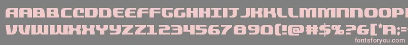 Quickeningcond Font – Pink Fonts on Gray Background