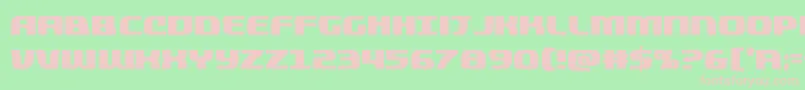 Quickeningcond Font – Pink Fonts on Green Background