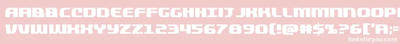 Quickeningcond Font – White Fonts on Pink Background