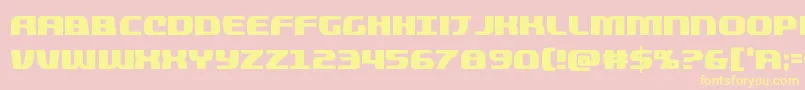 Quickeningcond Font – Yellow Fonts on Pink Background