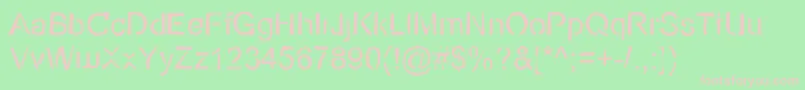 Ecov2r Font – Pink Fonts on Green Background