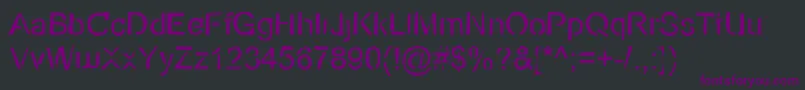 Шрифт Ecov2r – фиолетовые шрифты на чёрном фоне