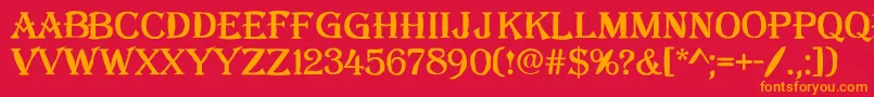 More about AlgBl Font AlgBl Font – Orange Fonts on Red Background