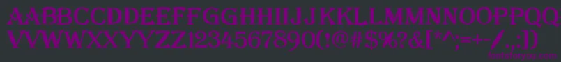 Weitere Informationen zur AlgBl-Schriftart AlgBl-Schriftart – Violette Schriften auf schwarzem Hintergrund