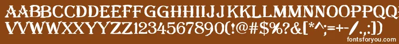 More about AlgBl Font AlgBl Font – White Fonts on Brown Background