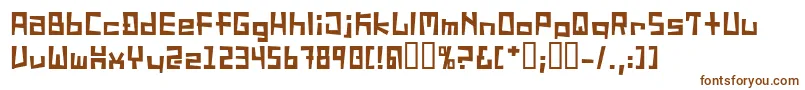 フォントSucideNote – 白い背景に茶色のフォント