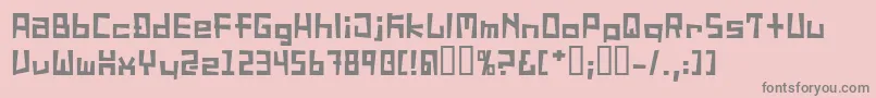 SucideNote Font – Gray Fonts on Pink Background