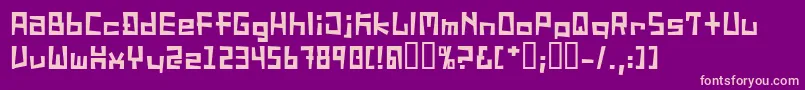 SucideNote Font – Pink Fonts on Purple Background