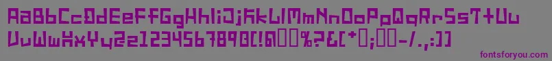 Шрифт SucideNote – фиолетовые шрифты на сером фоне