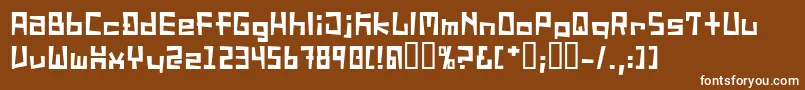 Więcej informacji o czcionce SucideNote Czcionka SucideNote – białe czcionki na brązowym tle