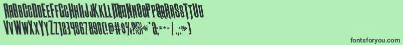 fuente Butchsundanceleft – Fuentes Negras Sobre Fondo Verde