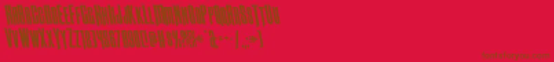 fuente Butchsundanceleft – Fuentes Marrones Sobre Fondo Rojo