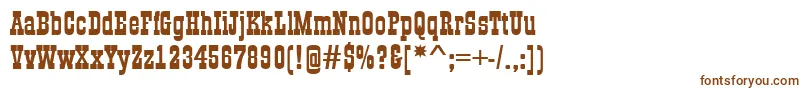 Шрифт AGildiaBold – коричневые шрифты на белом фоне