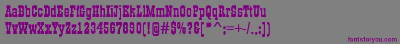 Шрифт AGildiaBold – фиолетовые шрифты на сером фоне