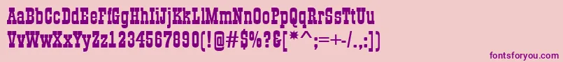 AGildiaBold Font – Purple Fonts on Pink Background