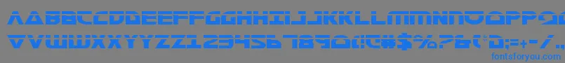 MorseNkCondensedLaser Font – Blue Fonts on Gray Background