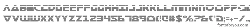 MorseNkCondensedLaser-fontti – harmaat kirjasimet valkoisella taustalla