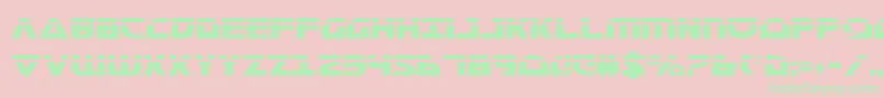 MorseNkCondensedLaser Font – Green Fonts on Pink Background
