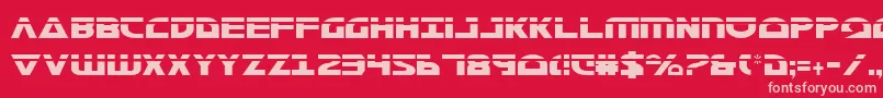 MorseNkCondensedLaser Font – Pink Fonts on Red Background
