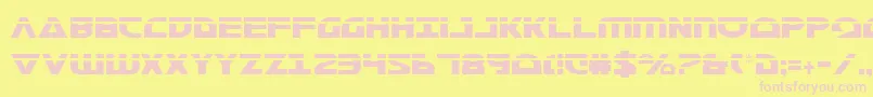 fuente MorseNkCondensedLaser – Fuentes Rosadas Sobre Fondo Amarillo