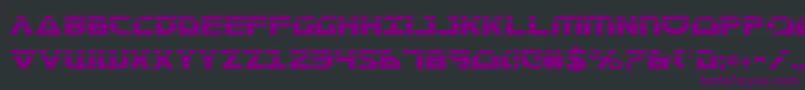 MorseNkCondensedLaser Font – Purple Fonts on Black Background