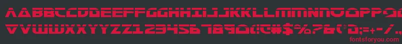 MorseNkCondensedLaser Font – Red Fonts on Black Background