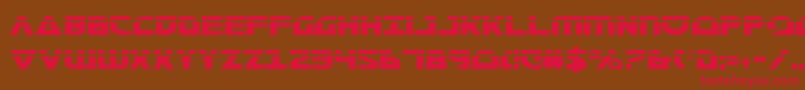 MorseNkCondensedLaser Font – Red Fonts on Brown Background