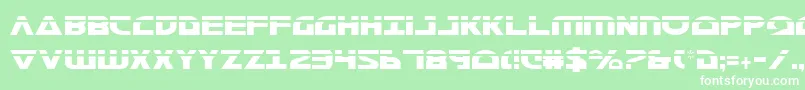 MorseNkCondensedLaser Font – White Fonts on Green Background