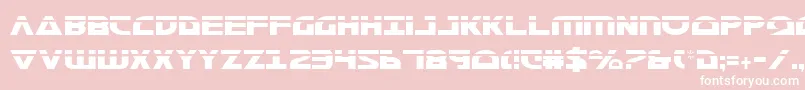 MorseNkCondensedLaser Font – White Fonts on Pink Background